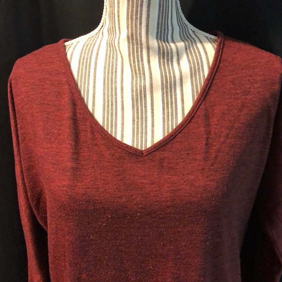 Old Navy Shirt Dress - XSmall - Maroon - Picture 5 of 8